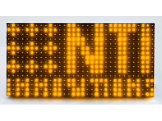 ZEWNĘTRZNY panel moduł LED 32x16 złoty żółty