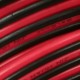 Przewód silikonowy OFC czarny+czerwony od 2x1 do 2x2.5mm