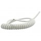 Kabel 16/48cm OMGY 3x0,75mm2 biały spiralny, do żyrandoli, RTV/AGD ruchomych