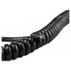 Kabel 55/165cm OMGY 3x0,75mm2 czarny spiralny, do żyrandoli, RTV/AGD ruchomych