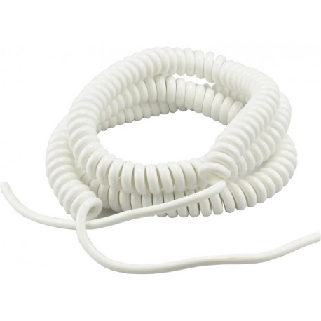 Kabel 150/450cm OMGY 3x1,5mm2 biały spiralny, do żyrandoli, RTV/AGD ruchomych