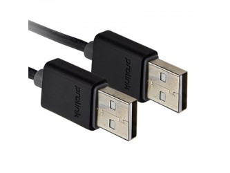 Przewód USB 0,5m A-A USB2.0 Prolink Black PB469