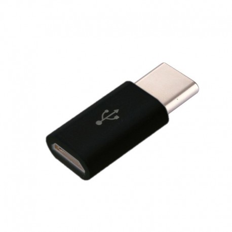 SOLIDNA przejściówka wtyk USB C na kabel Micro USB czarna