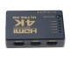 Switch HDMI 4K 5-wejściowy ze wzmacniaczem +pilot