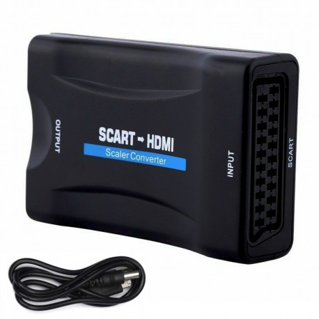 Konwerter Euro SCART do HDMI magnetowid DVD video