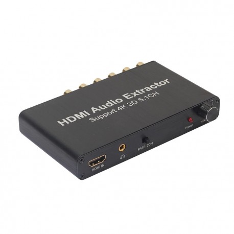 Ekstraktor audio 5.1 z HDMI do surround +słuchawki