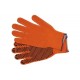 Rękawice bawełniane, nakrapiane, pomarańczowe, "sfd'', r. 8 Vorel 74102