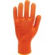 Rękawice bawełniane, nakrapiane, pomarańczowe, "sfd'', r. 8 Vorel 74102