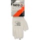 Rękawice robocze białe, nylon, pu, r. 10 Yato YT-7470