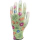 Rękawice ogrodowe w kwiatki, zielone, r. 8 Flo 74127
